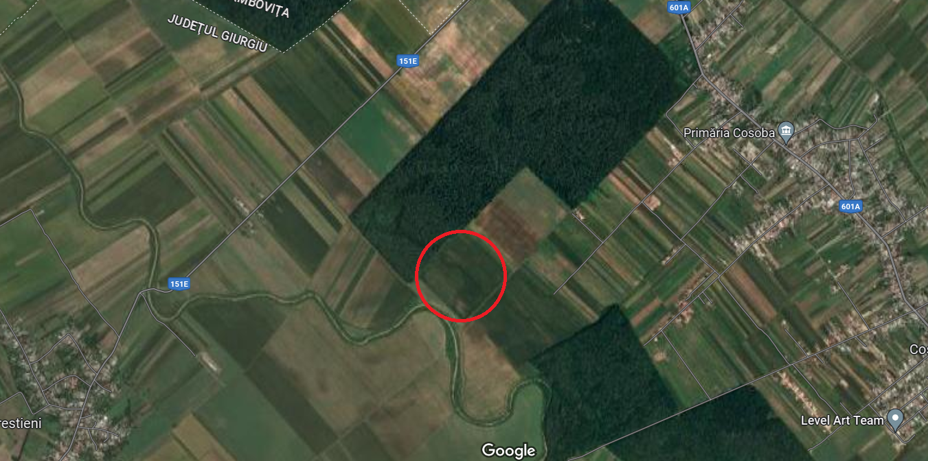 Teren exrtravilan arabil în suprafață de 10.400 mp situat în Comuna Ulmi, Sat Trestieni, Jud. Giurgiu